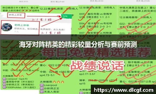 海牙对阵精英的精彩较量分析与赛前预测